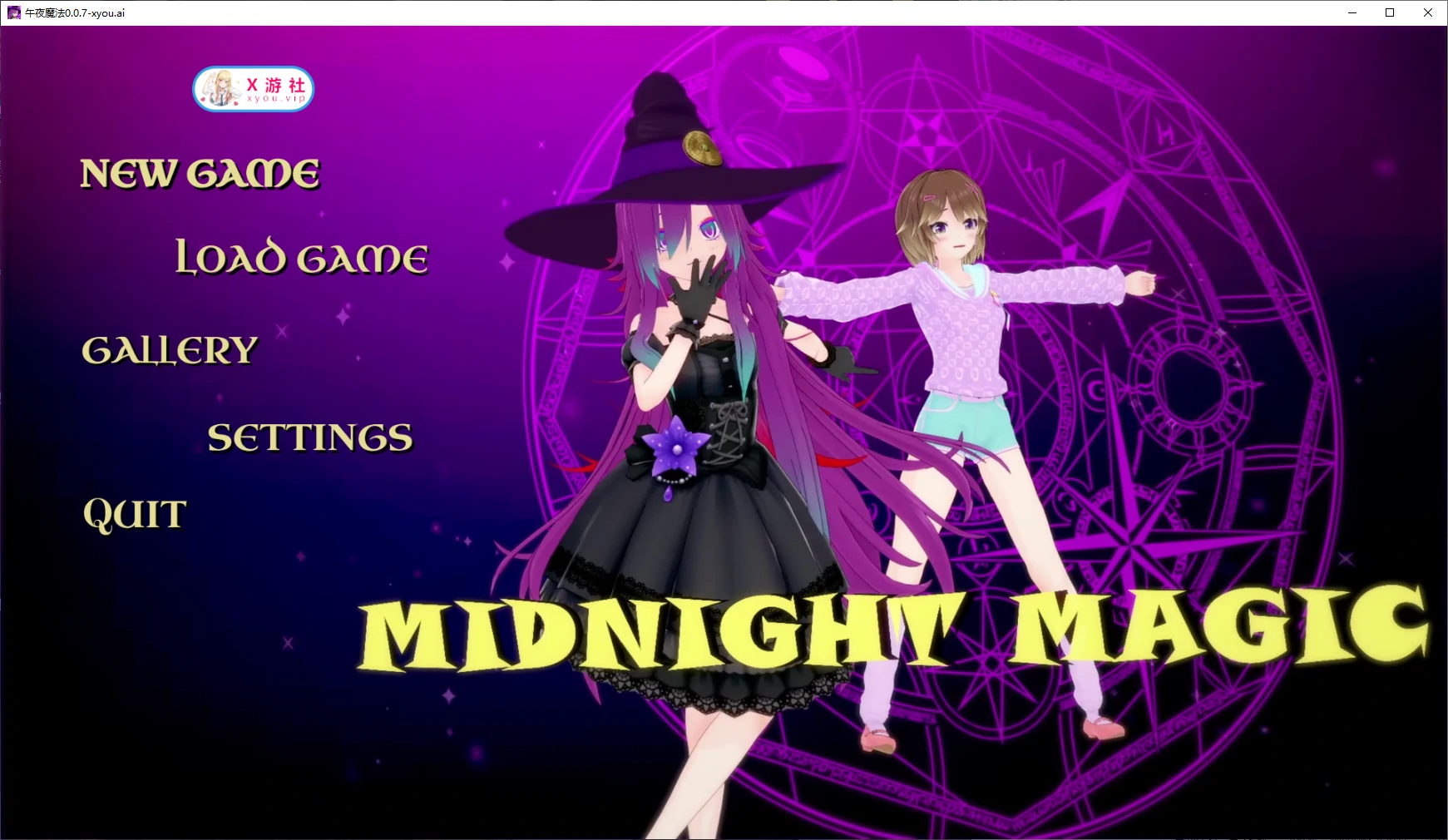 【日系SLG/官方中文/3D】午夜魔法0.0.7 AI汉化版【PC+安卓/2.2G/更新】