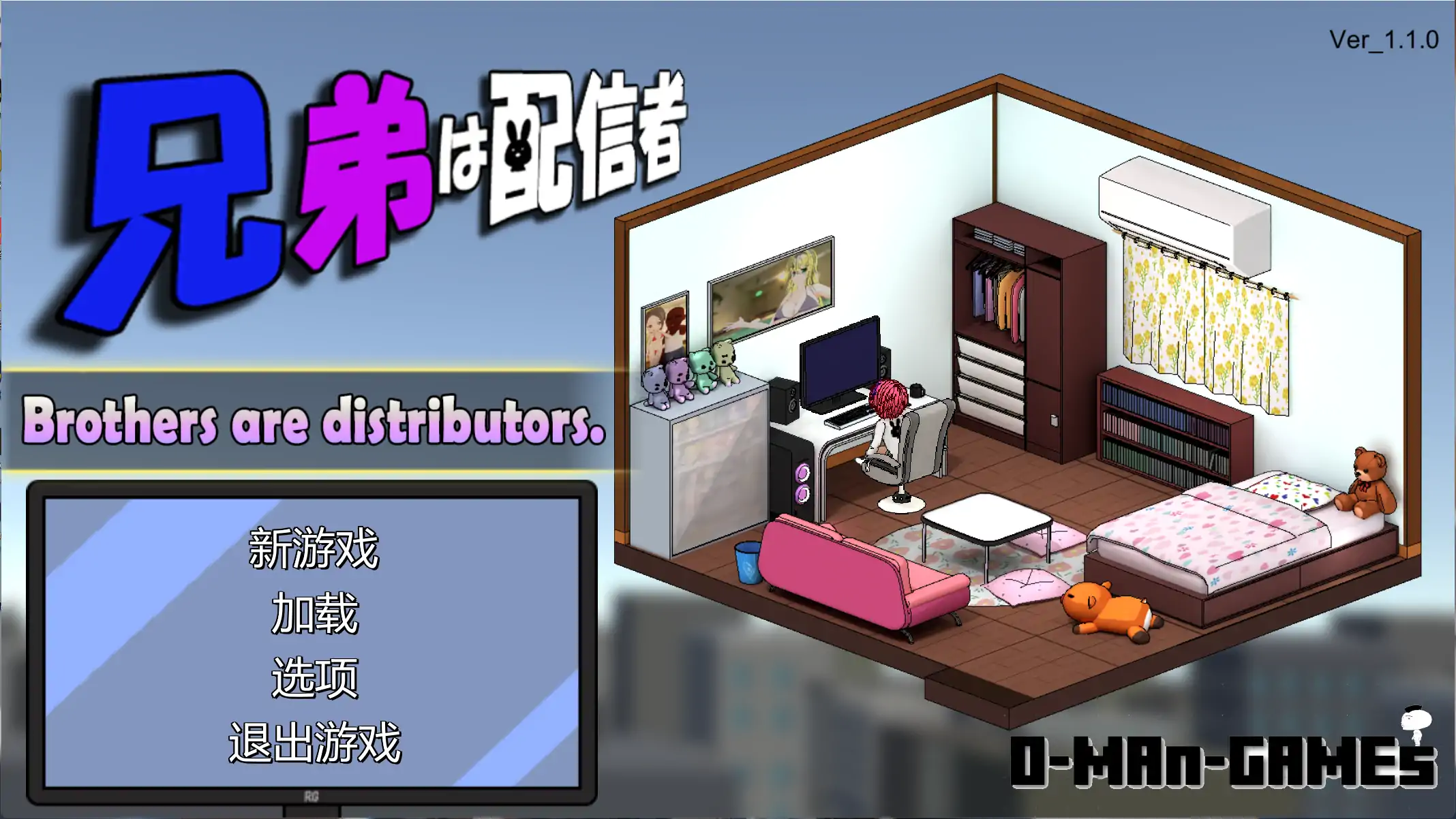 【日系SLG/官方中文/经营】主播兄弟NTR1.1.0 官方中文【PC/0.38G/更新】