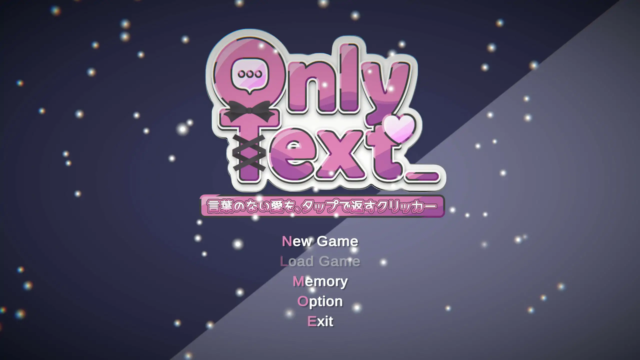 【日系SLG/2D/官中】Only Text ~用点击回应无言之爱的点击游戏~官方中文版【PC/0.11G】