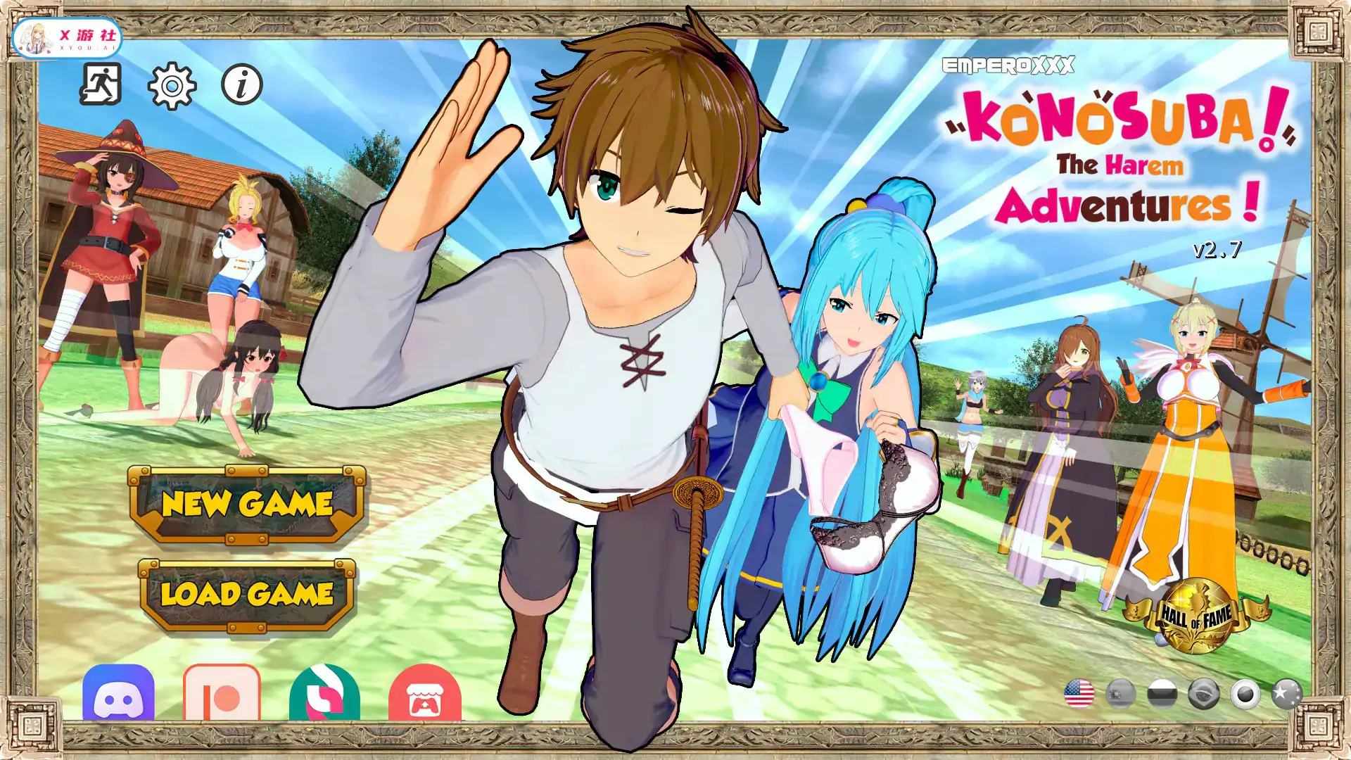 【日系SLG/AI汉化/2D】为美好的世界献上祝福：后宫大冒险 v2.7a AI汉化版【PC+安卓/1.57G/更新】